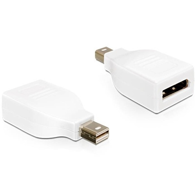 DeLOCK Mini DisplayPort till DisplayPort, hvit i gruppen Datautstyr / Kabler og adaptere / DisplayPort / Adaptere hos TP E-commerce Nordic AB (38-16716)