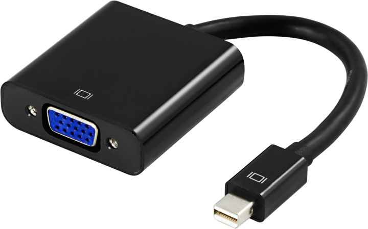 DELTACO mini DisplayPort till VGA 20-p ha - 15-p ho 0,05m svart i gruppen Datautstyr / Kabler og adaptere / DisplayPort / Adaptere hos TP E-commerce Nordic AB (38-16844)