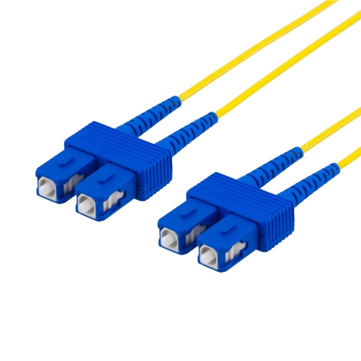 DELTACO fiberkablage SC - SC, dupleks, singlemode OS2, 3m (FB-53S) i gruppen Datautstyr / Kabler og adaptere / Nettverk / Fiberkabler hos TP E-commerce Nordic AB (38-17124)