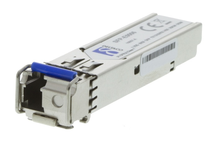 DELTACO SFP 1000Base-BX-U , 1310tx/1550rx, 20km, enligt Cisco GLC-BX-U i gruppen Datautstyr / Nettverk / Mediakonvertere hos TP E-commerce Nordic AB (38-17204)