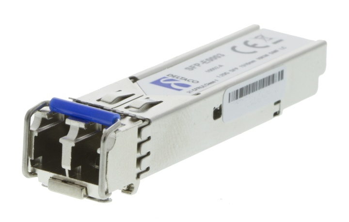 DELTACO SFP 1000Base-LX, LC, 1310nm, 20km, Single-Mode, Transceiver i gruppen Datautstyr / Nettverk / Mediakonvertere hos TP E-commerce Nordic AB (38-17215)