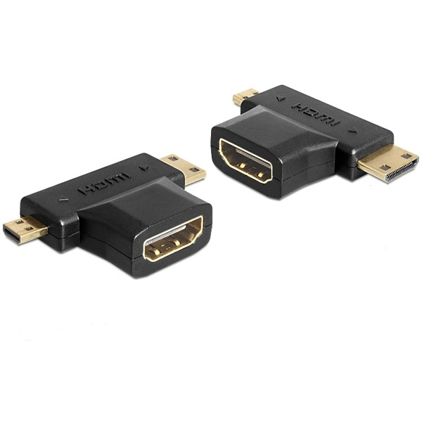 Delock Adapter HDMI-A female i gruppen Elektronikk / Kabler og adaptere / HDMI / Adaptere hos TP E-commerce Nordic AB (38-17346)
