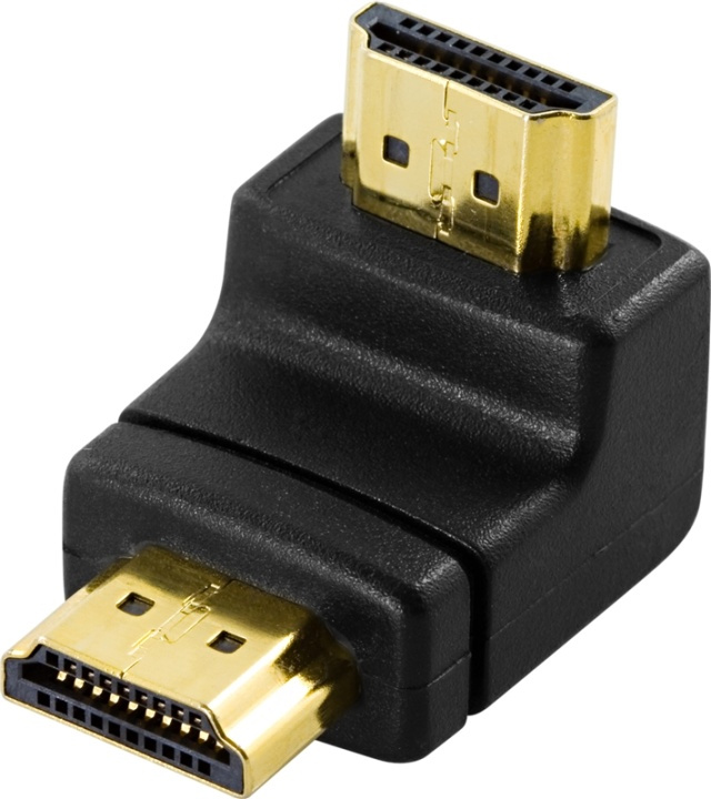 DeLOCK HDMI-adapter, 19-pin ha till ha, vinklad i gruppen Elektronikk / Kabler og adaptere / HDMI / Adaptere hos TP E-commerce Nordic AB (38-17351)