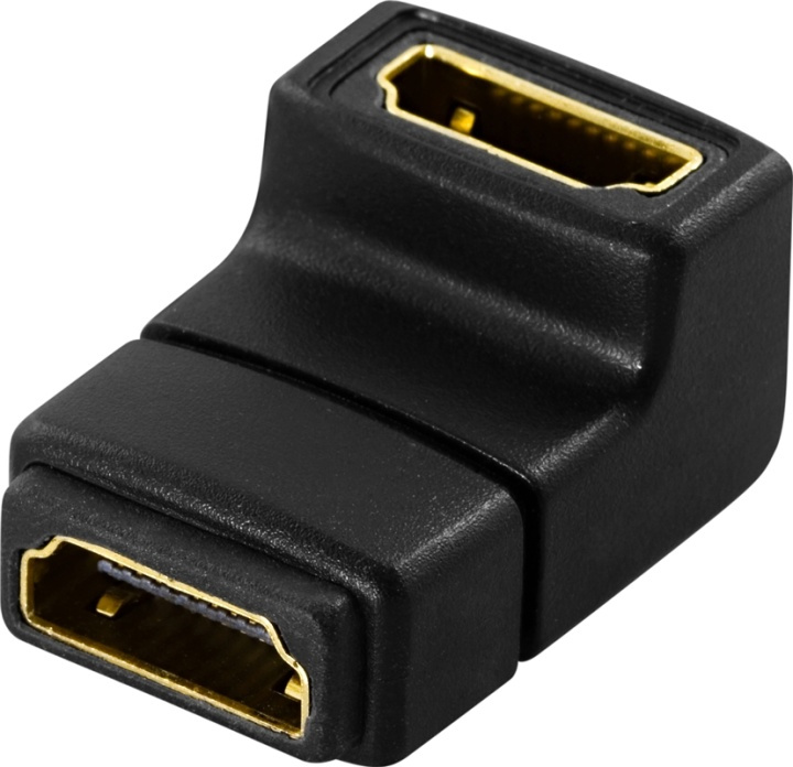 DeLOCK HDMI-adapter, 19-pin ho till ho, vinklad i gruppen Elektronikk / Kabler og adaptere / HDMI / Adaptere hos TP E-commerce Nordic AB (38-17356)