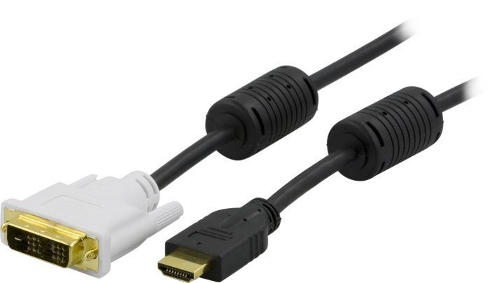 DELTACO HDMI output-DVI-D Single Link output, 0,5m i gruppen Datautstyr / Kabler og adaptere / DVI / Kabler hos TP E-commerce Nordic AB (38-17373)