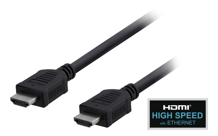 EPZI HDMI-kabel, v1.4+Ethernet, 19-pin ha-ha, 1080p, svart, 1m (HDMI-1012) i gruppen Elektronikk / Kabler og adaptere / HDMI / Kabler hos TP E-commerce Nordic AB (38-17519)