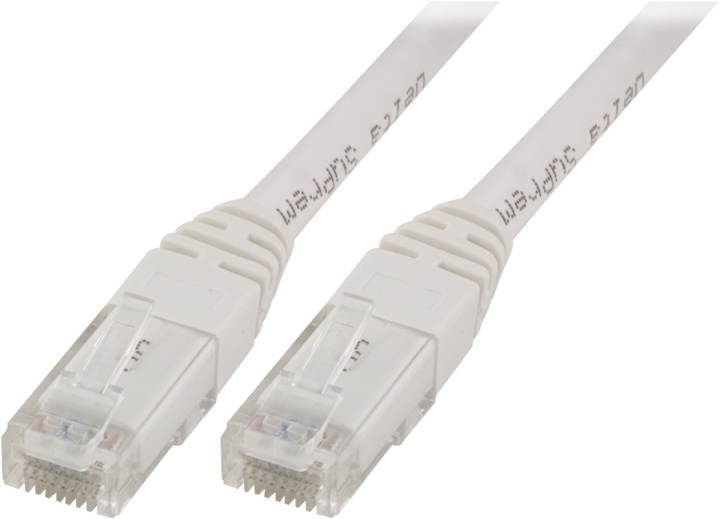 DELTACO UTP Cat5e patchkabel 2m,hvit i gruppen Datautstyr / Kabler og adaptere / Nettverk / Cat5e hos TP E-commerce Nordic AB (38-17568)