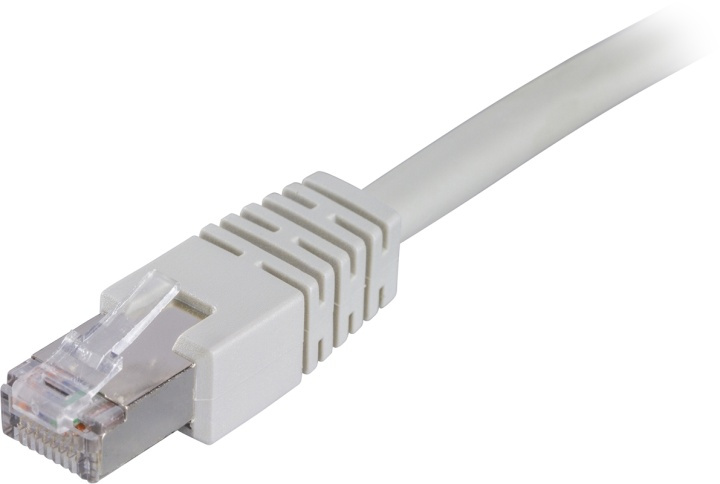 DELTACO FTP Cat6 patchkabel 0.3m, grå i gruppen Datautstyr / Kabler og adaptere / Nettverk / Cat6 hos TP E-commerce Nordic AB (38-17610)