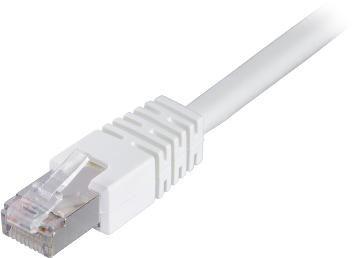 DELTACO FTP Cat6 patchkabel 0.3m, hvit i gruppen Datautstyr / Kabler og adaptere / Nettverk / Cat6 hos TP E-commerce Nordic AB (38-17616)