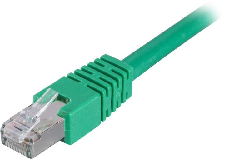 DELTACO FTP Cat6 patchkabel 0.5m, grønn i gruppen Datautstyr / Kabler og adaptere / Nettverk / Cat6 hos TP E-commerce Nordic AB (38-17619)