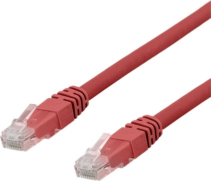 DELTACO UTP Cat6 patchkabel 0,3m, röd i gruppen Datautstyr / Kabler og adaptere / Nettverk / Cat6 hos TP E-commerce Nordic AB (38-17748)