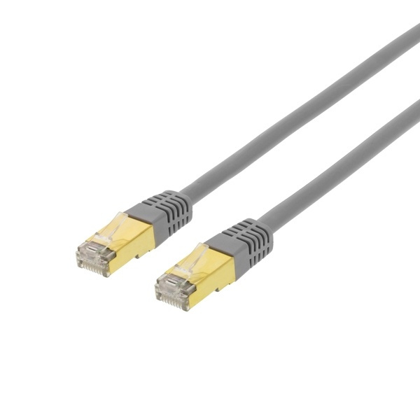 DELTACO FTP Cat7 patchkabel 0,5m, LSZH (halogenfri), grÕ i gruppen Datautstyr / Kabler og adaptere / Nettverk / Cat 7 hos TP E-commerce Nordic AB (38-17973)