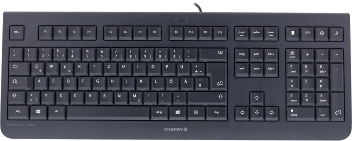 CHERRY KC1000, Nordisk layout, USB, 1,8m kabel, svart i gruppen Datautstyr / Mus & Tastatur / Tastatur / Kablede hos TP E-commerce Nordic AB (38-18247)