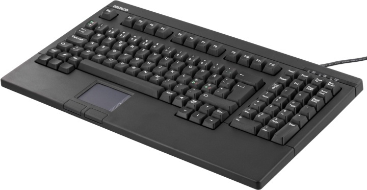 Tangentbord med touchpad, SV, USB, svart i gruppen Datautstyr / Mus & Tastatur / Tastatur / Kablede hos TP E-commerce Nordic AB (38-18272)
