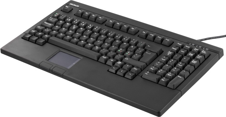 Tangentbord med touchpad, SV, USB, svart i gruppen Datautstyr / Mus & Tastatur / Tastatur / Kablede hos TP E-commerce Nordic AB (38-18272)