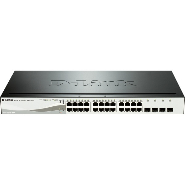 D-Link 24 PoE 10/100/1000 Base-T port with 4 x 1000Base-T /SFP ports i gruppen Datautstyr / Nettverk / Switcher / 10/100/1000Mbps hos TP E-commerce Nordic AB (38-18433)