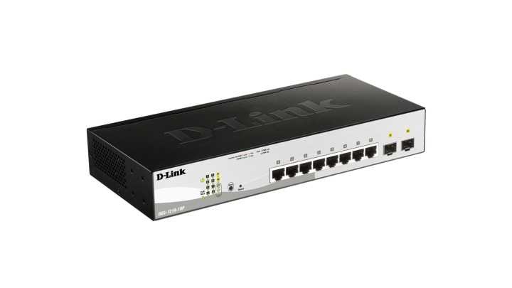 D-Link switch, 10x10/100/1000Mbps, Layer2, PoE, 2xSFP i gruppen Datautstyr / Nettverk / Switcher hos TP E-commerce Nordic AB (38-18459)