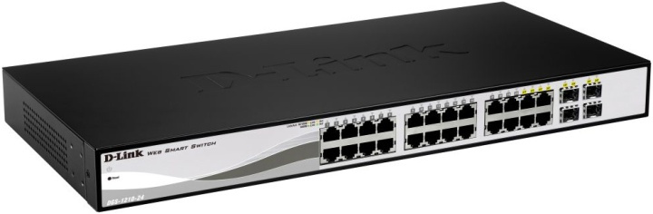 D-Link switch, 24x10/100/1000Mbps, Layer2, 4xSFP i gruppen Datautstyr / Nettverk / Switcher / 10/100/1000Mbps hos TP E-commerce Nordic AB (38-18462)