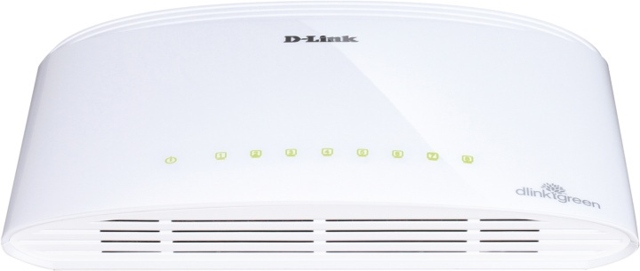 D-Link switch, 8x10/100/1000Mbps, RJ45, bordsm. i gruppen Datautstyr / Nettverk / Switcher / 10/100/1000Mbps hos TP E-commerce Nordic AB (38-18466)