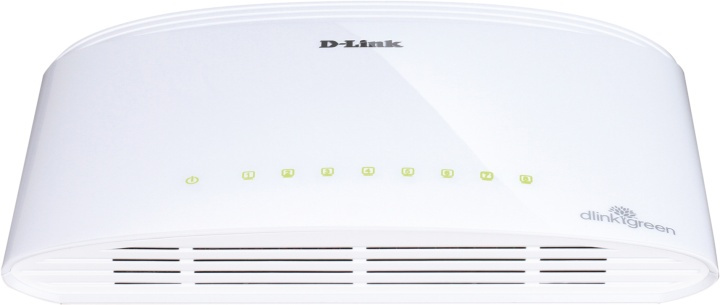 D-Link-svitsj, 8x10/100/1000 Mbit/s, RJ45, bordsm. (DGS-1008D) i gruppen Datautstyr / Nettverk / Switcher hos TP E-commerce Nordic AB (38-18466)