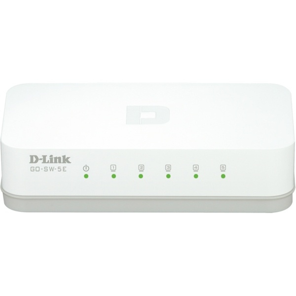 D-link 5-Port Gigabit Easy Desktop Switch, 5-port 10/100Mbps, vit i gruppen Datautstyr / Nettverk / Switcher / 10/100Mbps hos TP E-commerce Nordic AB (38-18481)