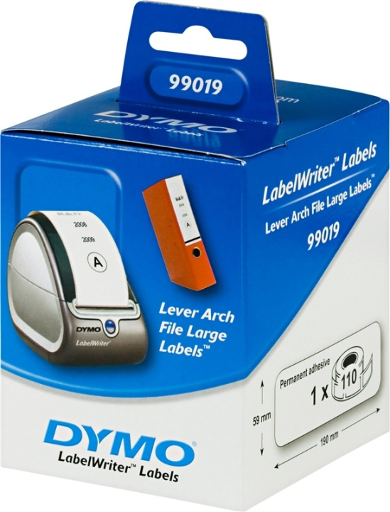 DYMO LabelWriter långa etiketter, 59x190mm, 110st i gruppen Datautstyr / Skrivere og tilbehør / Skrivere / Merkemaskiner og tilbehør / Etiketter hos TP E-commerce Nordic AB (38-18591)