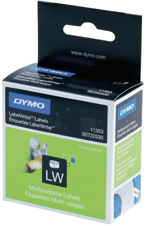 DYMO LabelWriter universaletiketter 24x12 mm / 1x1000stk (S0722530) i gruppen Datautstyr / Skrivere og tilbehør / Skrivere / Merkemaskiner og tilbehør / Etiketter hos TP E-commerce Nordic AB (38-18596)