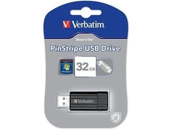 Verbatim Store-N-Go PinStripe 32GB (49064) i gruppen Elektronikk / Lagringsmedia / USB-Pinner / USB 2.0 hos TP E-commerce Nordic AB (38-1884)