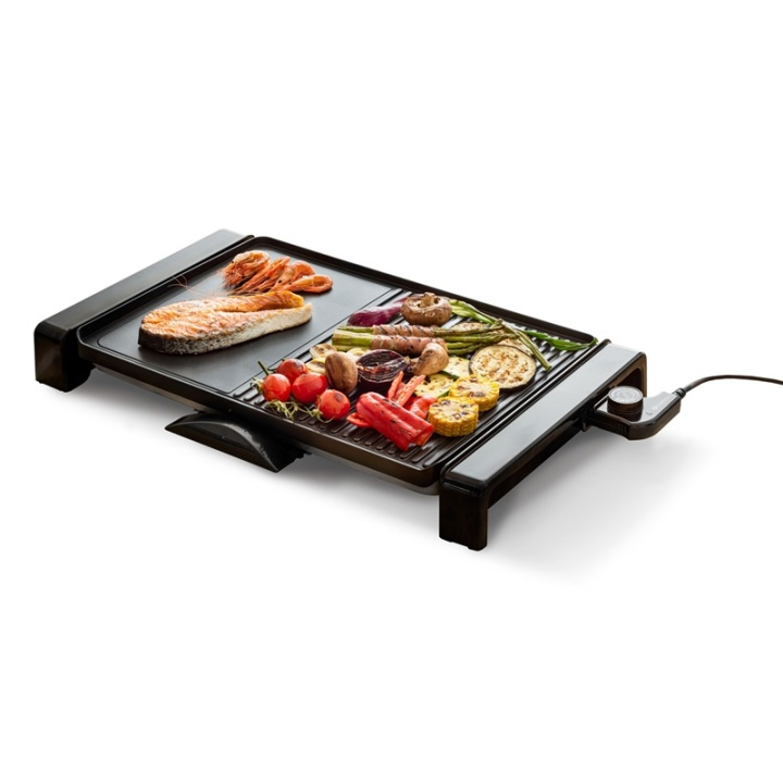 Champion Elektrisk bordgrill XXL 47x32cm 2000W EG210 Svart i gruppen HJEM, HUS OG HAGE / Husholdningsapparater / Brødristere og toastjern / Bordgriller & Raclette hos TP E-commerce Nordic AB (38-19065)