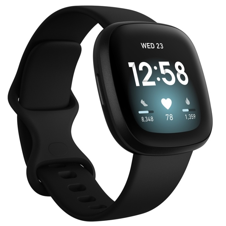 Fitbit Versa 3, svart i gruppen SPORT, FRITID & HOBBY / Smartwatch og Aktivitetsmålere / Smartwatches hos TP E-commerce Nordic AB (38-19824)