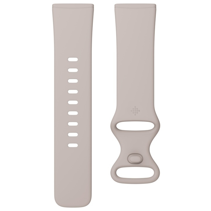 Fitbit Versa 3/4,Sense/Sense 2 armbånd Lunar Hvit S i gruppen SPORT, FRITID & HOBBY / Smartwatch og Aktivitetsmålere / Tilbehør hos TP E-commerce Nordic AB (38-20027)