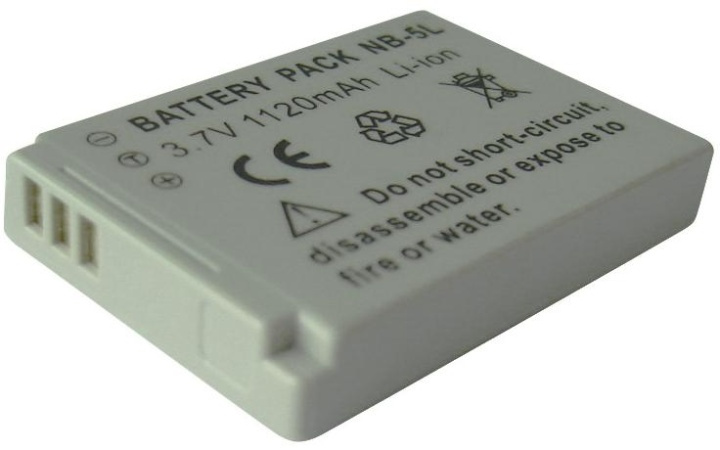 Batteri, NB-5L (1400 mAh) i gruppen Elektronikk / Foto og video / Kamera batterier hos TP E-commerce Nordic AB (38-2016)