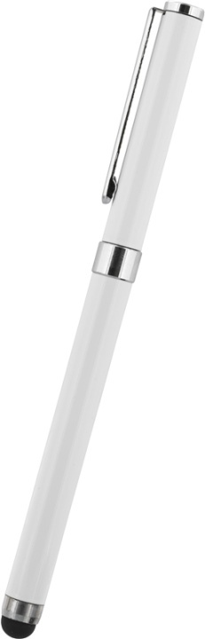 Stylus penn for touchskjermer, kulepenn med svart blekk, hvit i gruppen SMARTTELEFON & NETTBRETT / Trening, hjem og fritid / Stylus Pekepenn hos TP E-commerce Nordic AB (38-20427)