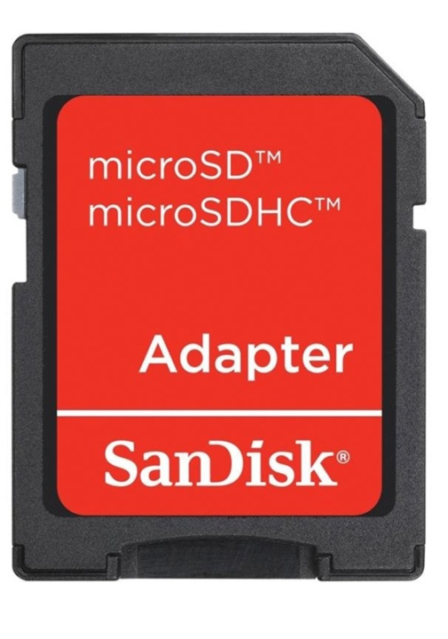 SanDisk microSD/microSDHC-adapter i gruppen Elektronikk / Lagringsmedia / Minnekort / Adaptere hos TP E-commerce Nordic AB (38-2138)