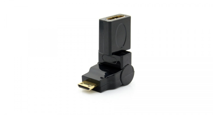 HDMI-adapter, 19-pinners ha - ho, vinklet 180 grader i gruppen Elektronikk / Kabler og adaptere / HDMI / Adaptere hos TP E-commerce Nordic AB (38-21817)