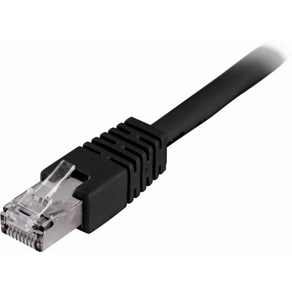 DELTACO F/UTP Cat6 patchkabel, LSZH, 30m, svart i gruppen Datautstyr / Kabler og adaptere / Nettverk / Cat6 hos TP E-commerce Nordic AB (38-22142)