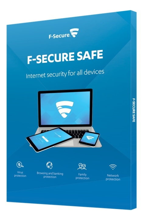 F-Secure SAFE, molnbaserat realtidsskydd, 3 enheter, 2 år i gruppen Datautstyr / Datamaskin Tilbehør / Software hos TP E-commerce Nordic AB (38-22725)