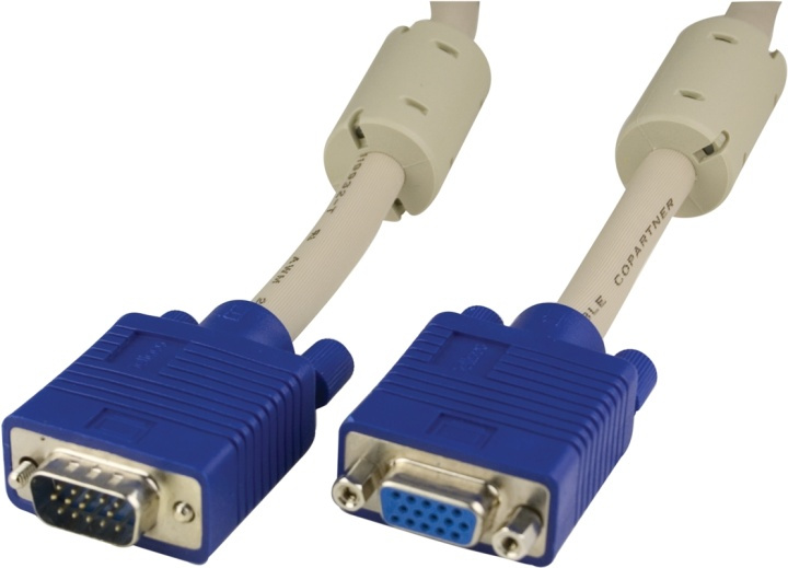 DELTACO forlengningskabel RGB HD15 output-input,2m,Pin-Pin,uten pin9 i gruppen Datautstyr / Kabler og adaptere / VGA / Kabler hos TP E-commerce Nordic AB (38-23189)