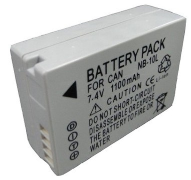 Batteri NB-10L for Canon (920 mAh) i gruppen Elektronikk / Foto og video / Kamera batterier hos TP E-commerce Nordic AB (38-2338)