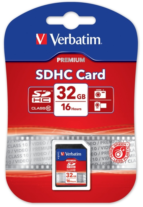 Verbatim minneskort, SDHC Class 10, 32GB i gruppen Elektronikk / Lagringsmedia / Minnekort / SD/SDHC/SDXC hos TP E-commerce Nordic AB (38-23465)