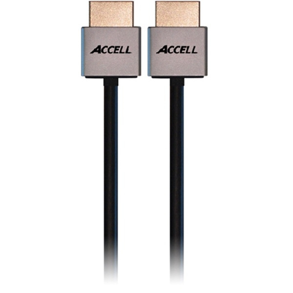 ACCELL ProULTRA Thin, HDMI-kabel, 1.4, ha-ha, 4K, 3D, 1m, svart i gruppen Elektronikk / Kabler og adaptere / HDMI / Kabler hos TP E-commerce Nordic AB (38-23546)