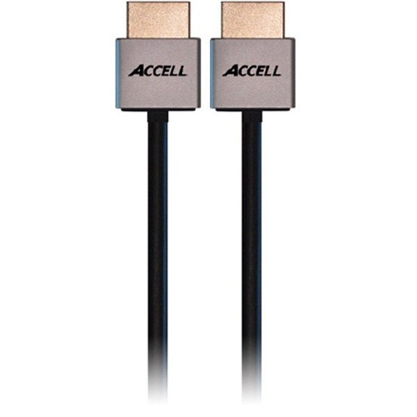 ACCELL ProULTRA Thin, HDMI-kabel, 1.4, ha-ha, 4K, 3D, 1 m, svart (B145C-003B) i gruppen Elektronikk / Kabler og adaptere / HDMI / Kabler hos TP E-commerce Nordic AB (38-23546)