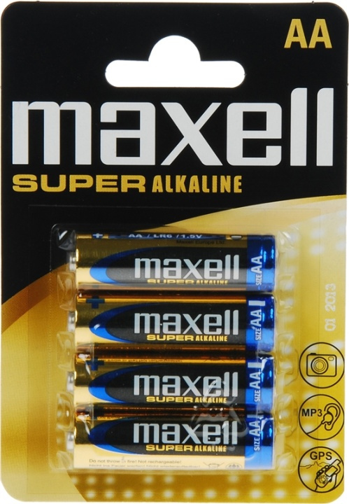 Maxell AA LR06 super alkaliske batterier 4-pk (774409) i gruppen Elektronikk / Batterier & Ladere / Batterier / AA hos TP E-commerce Nordic AB (38-23575)