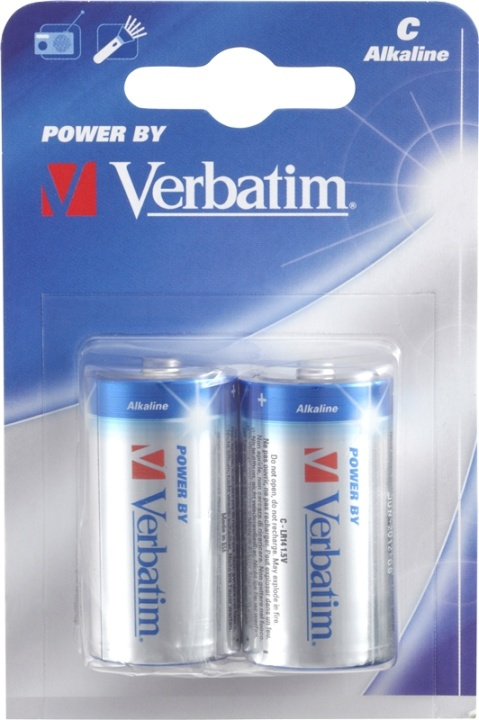 Verbatim batterier, C(LR14), 2 st Alkaline, 1,5 V i gruppen Elektronikk / Batterier & Ladere / Batterier / Andre hos TP E-commerce Nordic AB (38-23799)