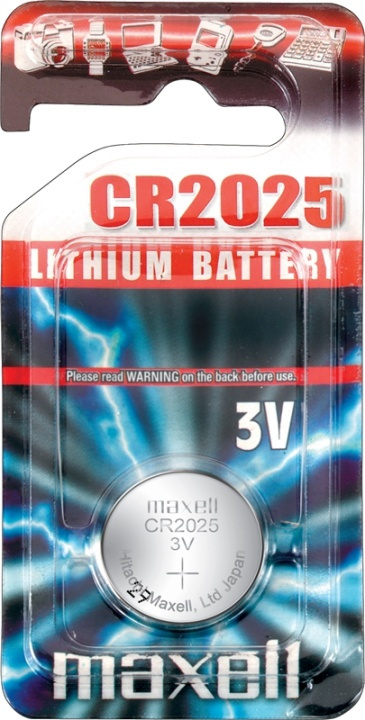 Maxellknappcellebatteri, 1 pakke (CR2025) i gruppen Elektronikk / Batterier & Ladere / Batterier / knappcelle hos TP E-commerce Nordic AB (38-2409)