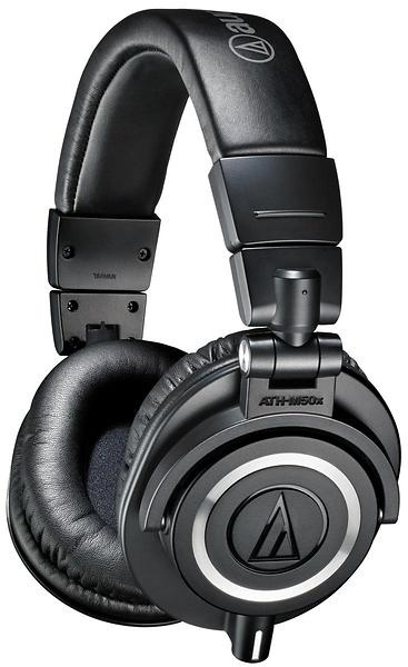 Audio-Technica ATH-M50x, stereohodetelefoner (svart) i gruppen Elektronikk / Lyd & Bilde / Hodetelefoner & Tilbehør / Hodetelefoner hos TP E-commerce Nordic AB (38-24675)