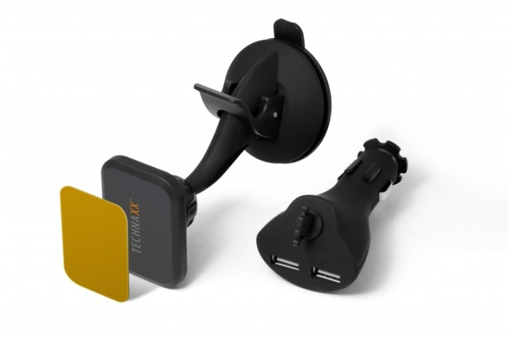 Technaxx magnetisk bilholder for smarttelefoner og nettbrett + billader (TE09) i gruppen Bil / Bilholder / Bilholdere smarttelefon hos TP E-commerce Nordic AB (38-25248)