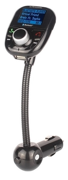 FM-sender med Bluetooth handsfree og billader, Svart i gruppen Bil / Billyd & Multimedia / FM-Sender hos TP E-commerce Nordic AB (38-26557)