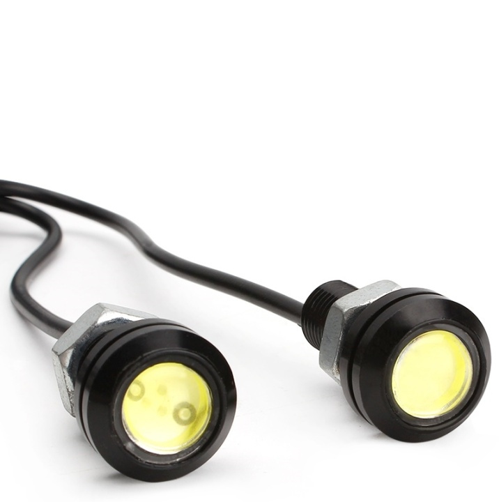 COB DRL - kjørelys 3W, 12V, 2-pakning (DRL007) i gruppen Bil / Bilbelysning / Varsellys hos TP E-commerce Nordic AB (38-27204)