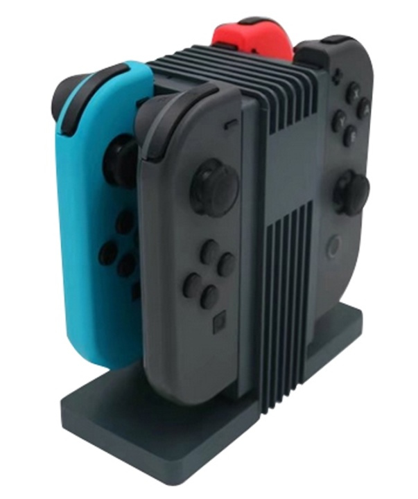 Dockingstasjon/internlader for 4x Nintendo Switch Joy-Con håndkontroller i gruppen Elektronikk / TV-spill & tilbehør / Nintendo Switch / Tilbehør hos TP E-commerce Nordic AB (38-27473)